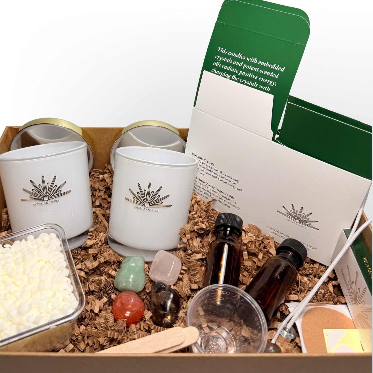 Crystal Candle DIY Kit – Make Your Own Scented Gemstone Candle