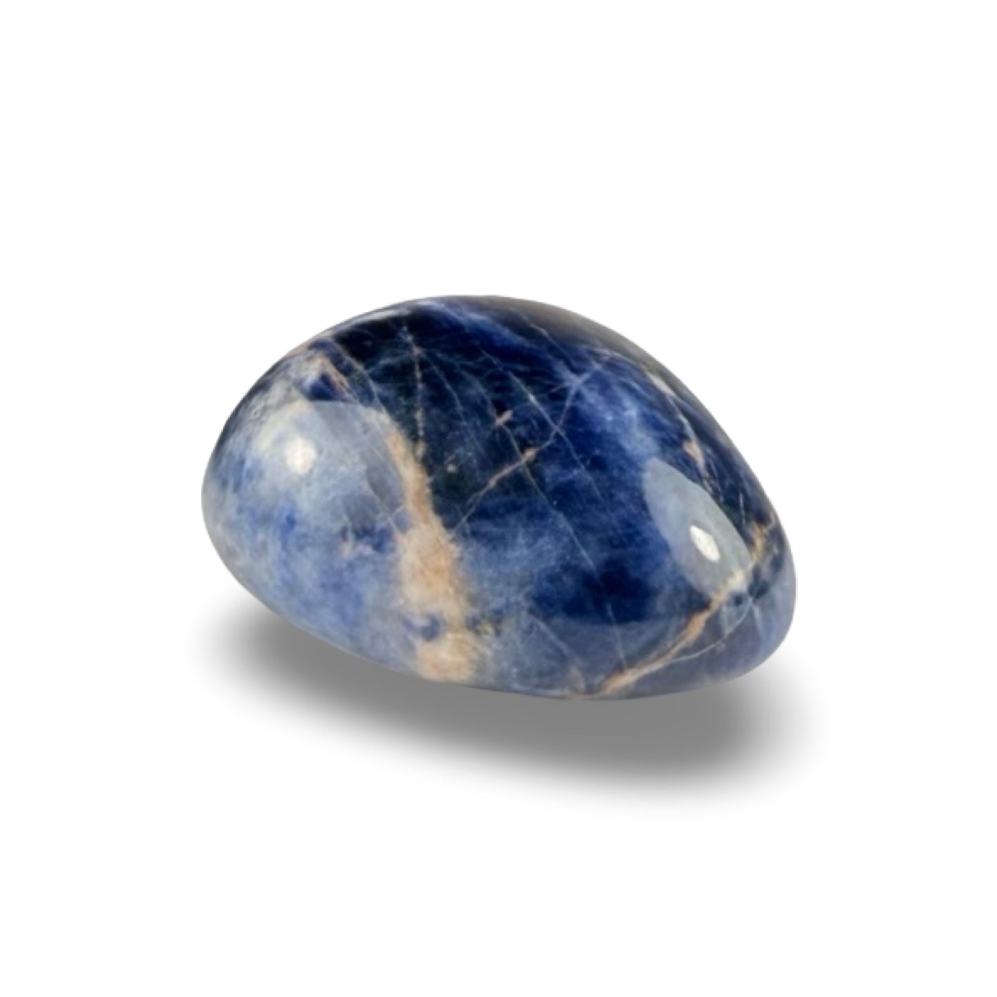 sodalite tumbled stone for wisdom and intuition