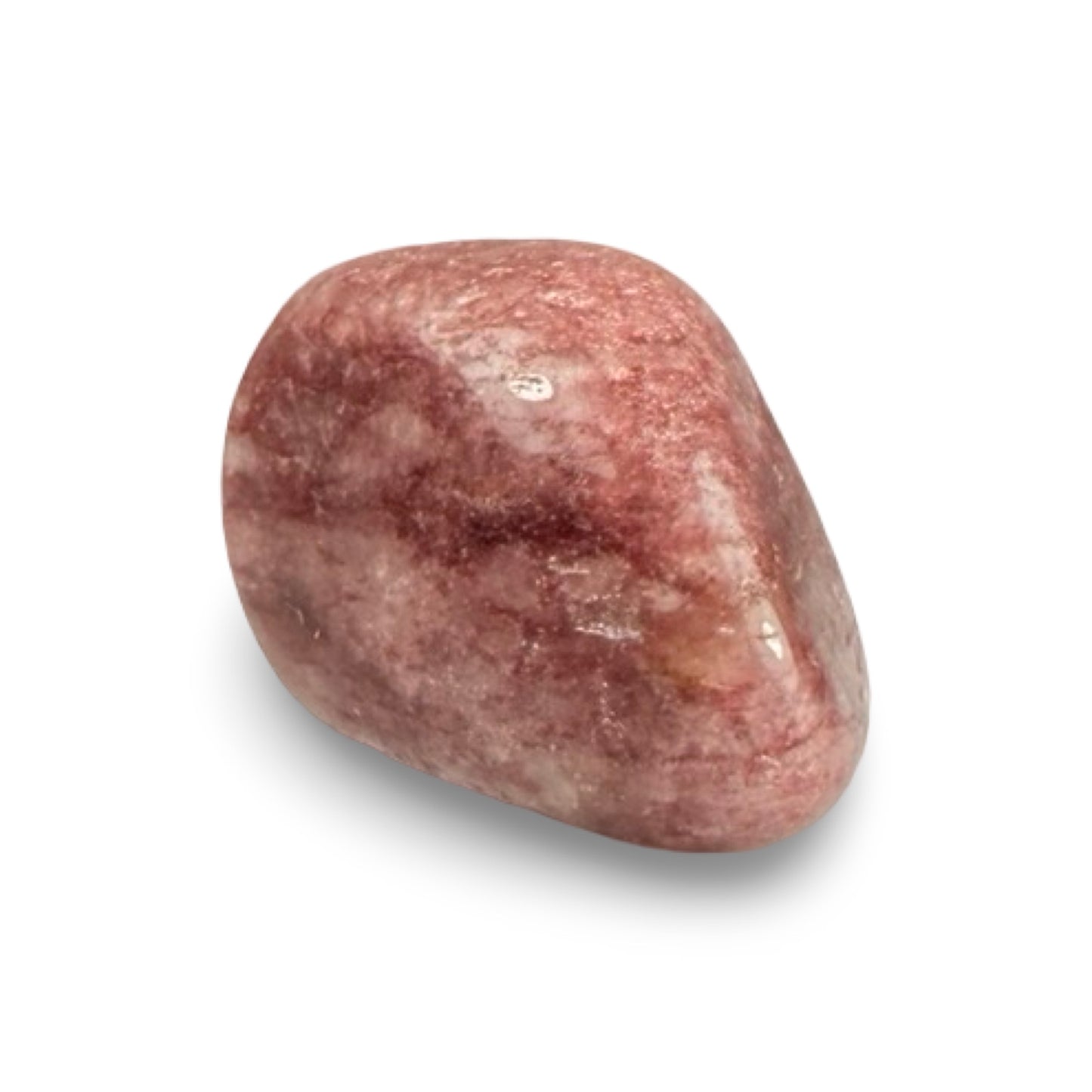 strawberry quartz tumbled stone for love and joy