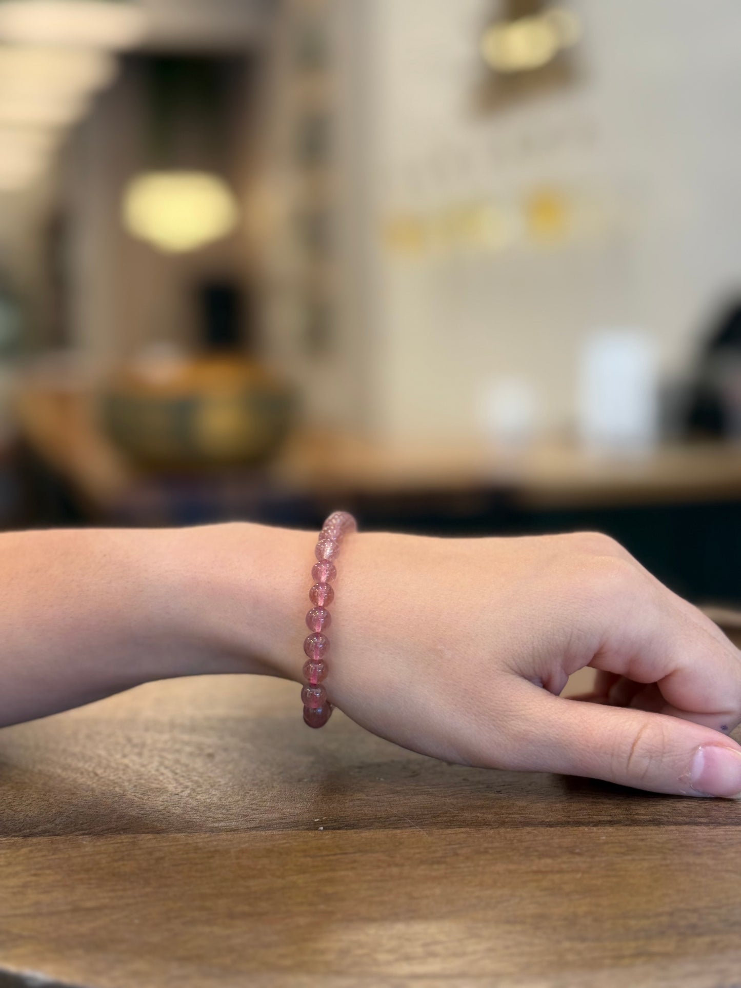 Strawberry Quartz Bracelet