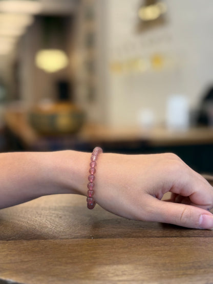 Strawberry Quartz Bracelet