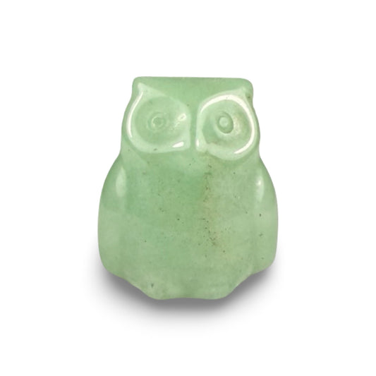 Green Aventurine owls
