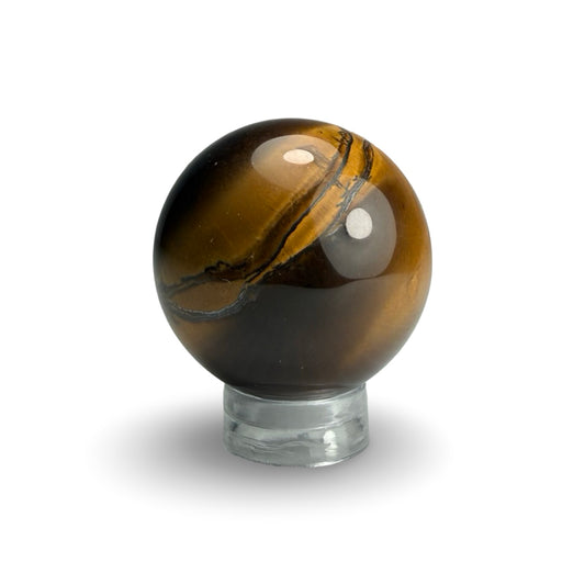 Yellow Tiger Eye Spheres 30mm