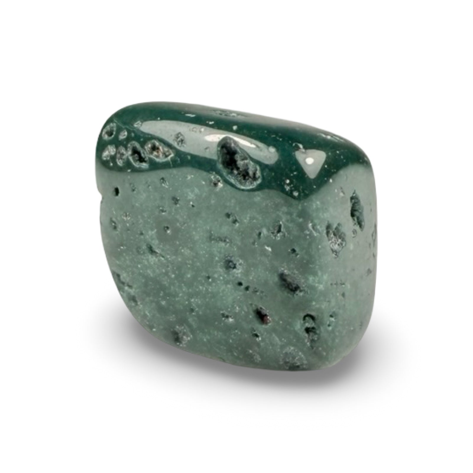 blood jasper tumbled stone for strength and grounding