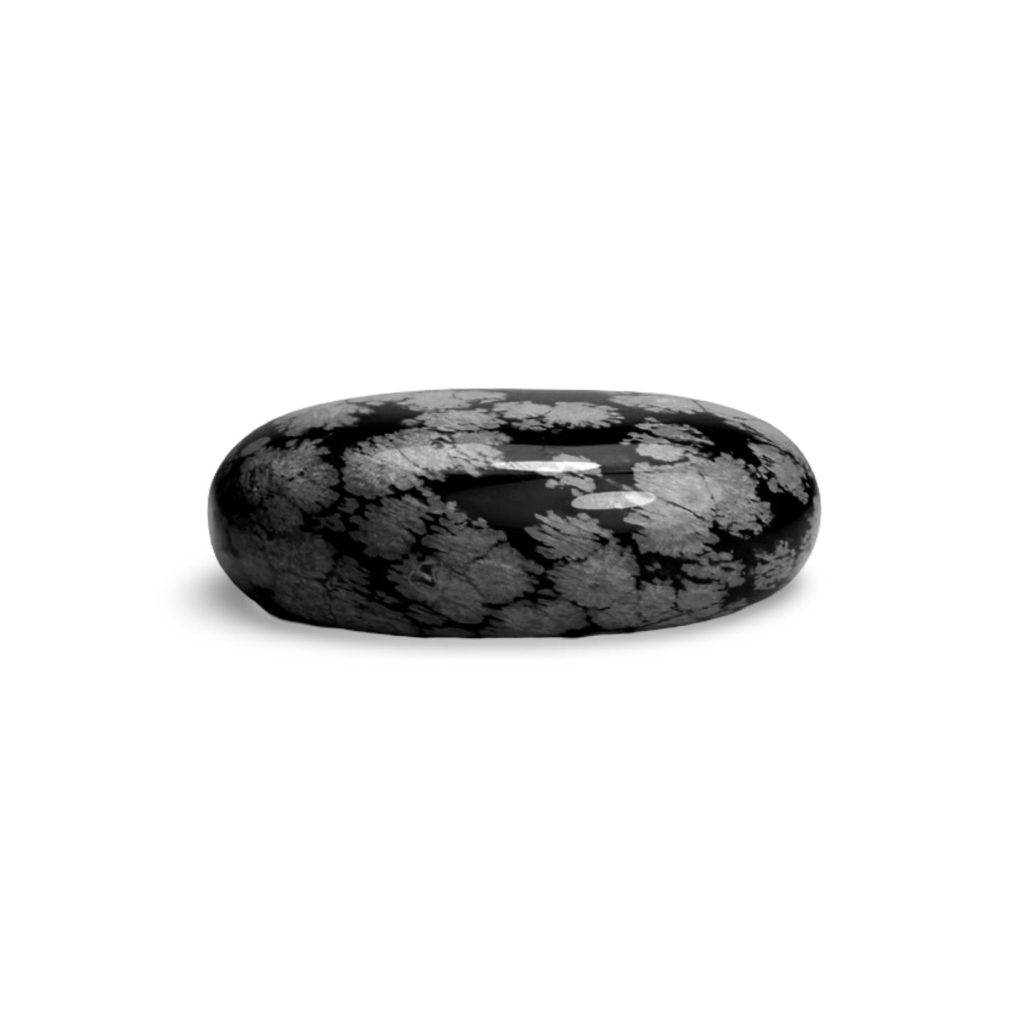 Black Snowflake Pillow 45x35