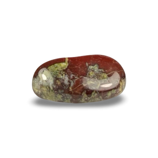 dragon bloodstone tumbled stone for courage and strength