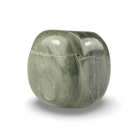 Green hair jasper tumbled stone for balance and vitality