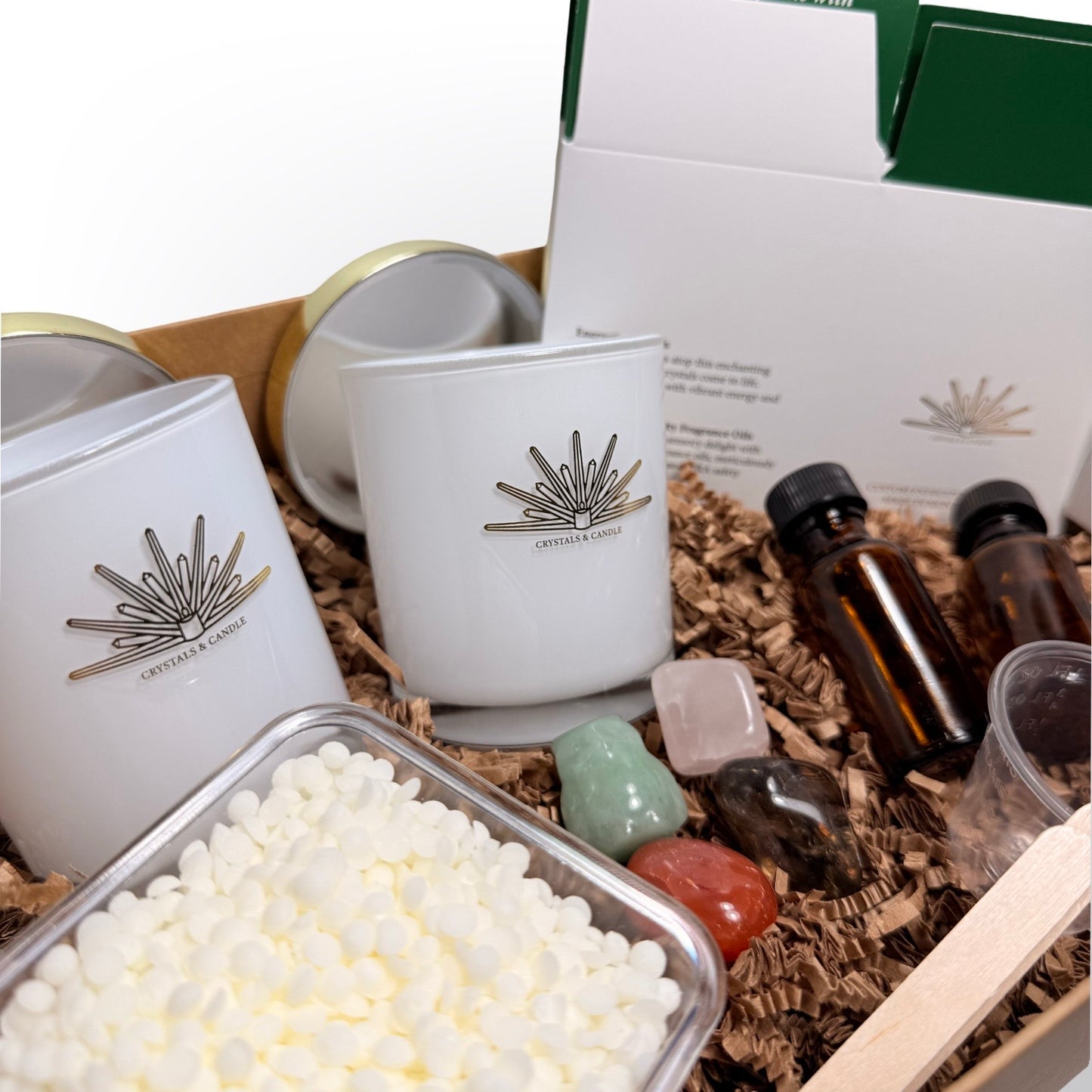 Crystal Candle DIY Kit – Make Your Own Scented Gemstone Candle