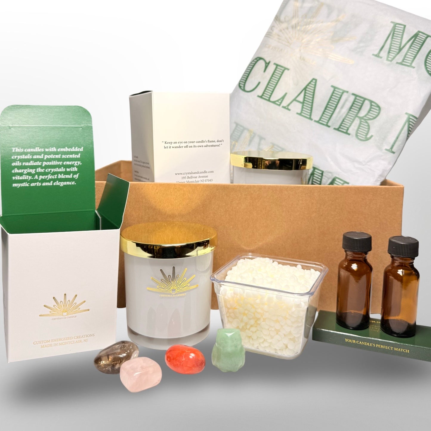 Crystal Candle DIY Kit – Make Your Own Scented Gemstone Candle
