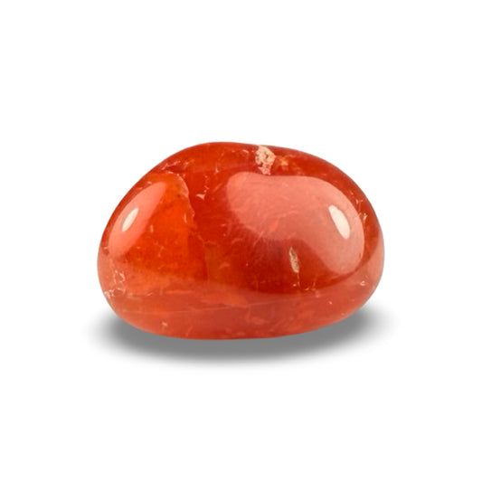 Tumbled natural carnelian crystal for courage and creativity