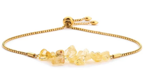 Citrine Stone Bracelet – Handmade Unisex Jewelry for Positivity, Prosperity & Personal Power