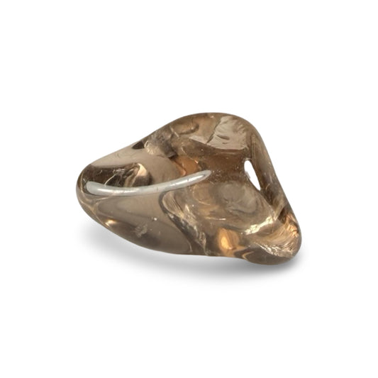 smoky quartz tumbled stone for protection and grounding