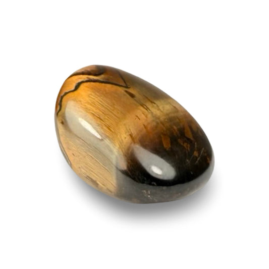 yellow tiger’s eye tumbled stone for confidence and courage