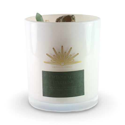 Windfall Fortune Crystal Candle