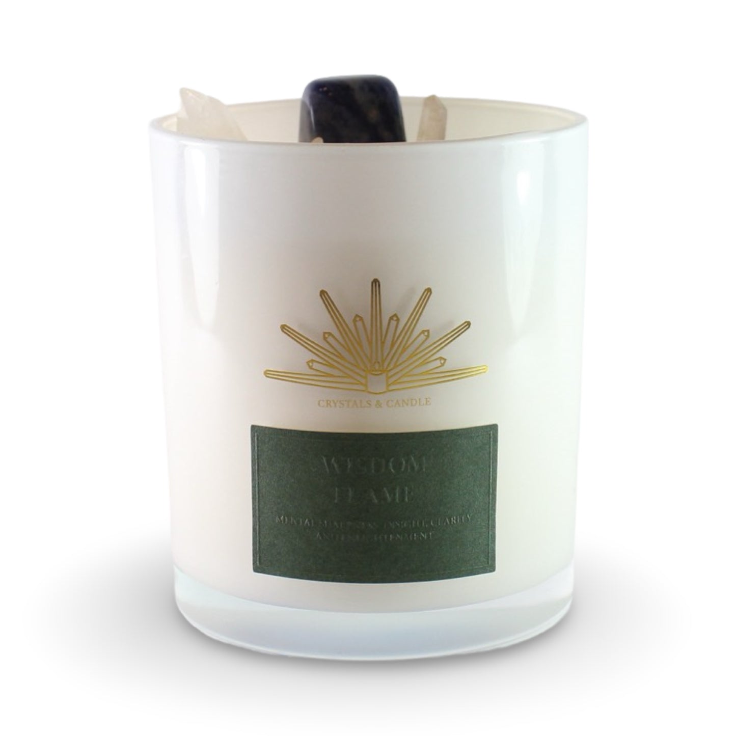 Wisdom Flame Crystal Candle