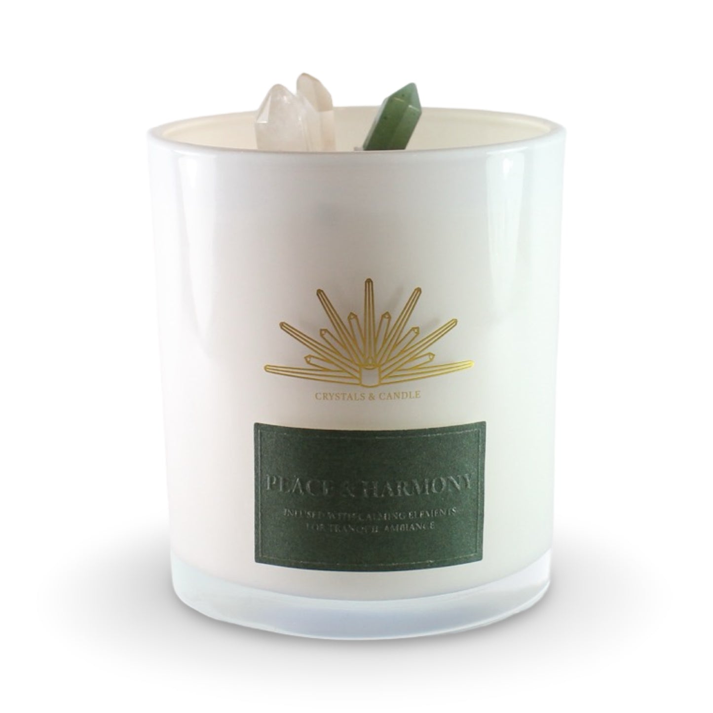 Peace And Harmony Crystal Candle