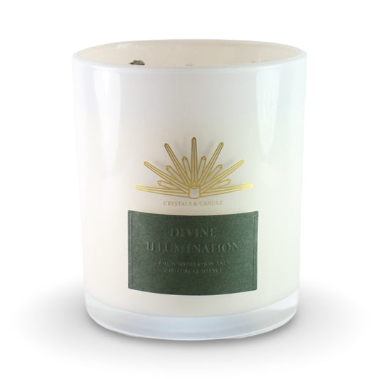 Divine Illumination Crystal Candle