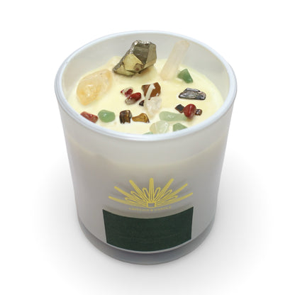 Money Drawing Crystal Candle