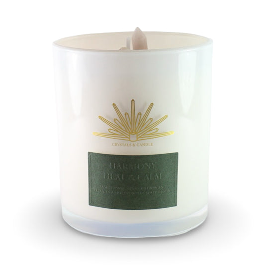 Harmony Heal And Calm Crystal Candle